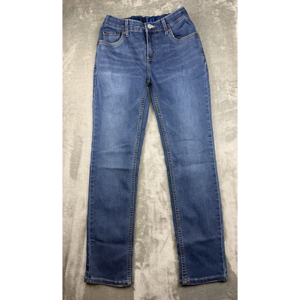 Levis 502 Boys Size 14 Reg 27x29 Regular Taper Medium Wash Blue Stretch